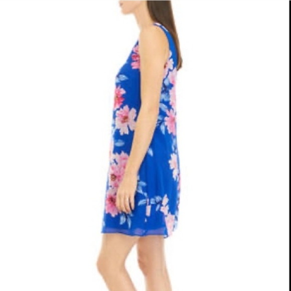 JH Floral Shift Dress Pullover Style Sz 12 - Picture 7 of 12